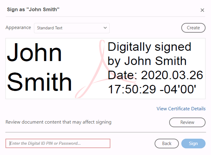 Electronic | Digital Signature - Adobe Acrobat Pro DC -Signing