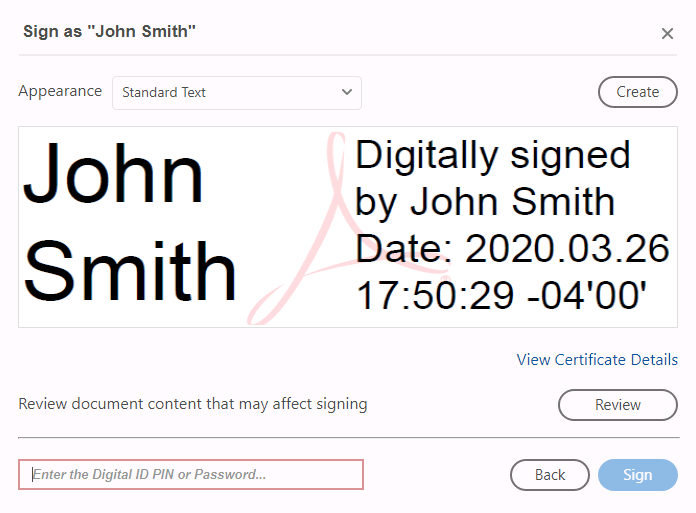 acrobat reader dc digital signature download